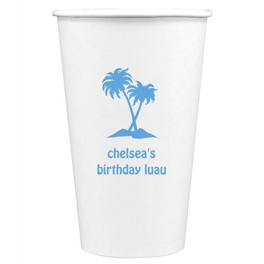 Palm Trees Paper Coffee Cups